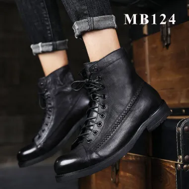 British Style Wipe Color Retro Martin Boots